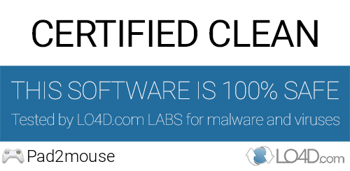 Pad2mouse is free of viruses and malware.