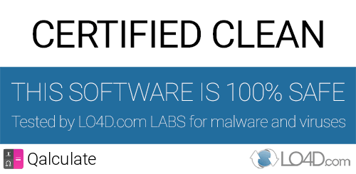 Qalculate is free of viruses and malware.