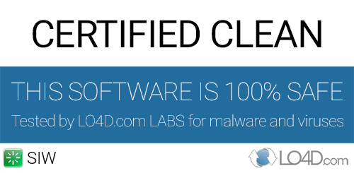 SIW is free of viruses and malware.