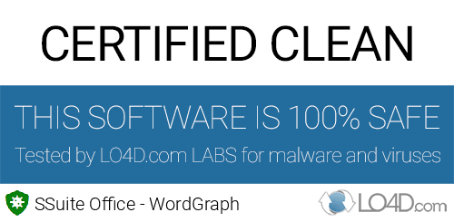 SSuite Office - WordGraph is free of viruses and malware.