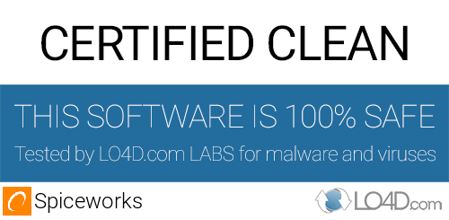 Spiceworks is free of viruses and malware.