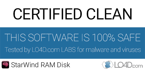 StarWind RAM Disk is free of viruses and malware.