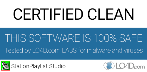 StationPlaylist Studio is free of viruses and malware.