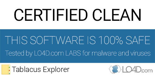 Tablacus Explorer is free of viruses and malware.