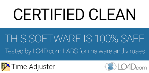 Time Adjuster is free of viruses and malware.