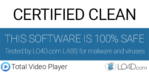 Total Video Player is free of viruses and malware.