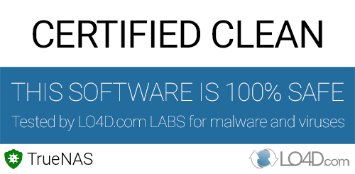 TrueNAS is free of viruses and malware.