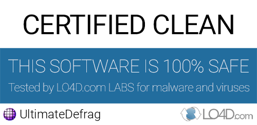 UltimateDefrag is free of viruses and malware.