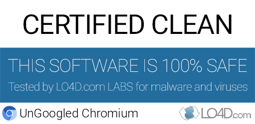 UnGoogled Chromium is free of viruses and malware.