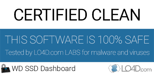 WD SSD Dashboard is free of viruses and malware.