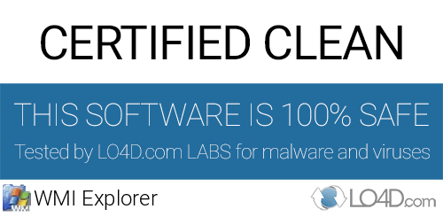 WMI Explorer is free of viruses and malware.