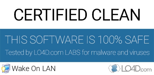 Wake On LAN is free of viruses and malware.