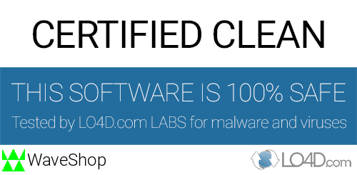 WaveShop is free of viruses and malware.