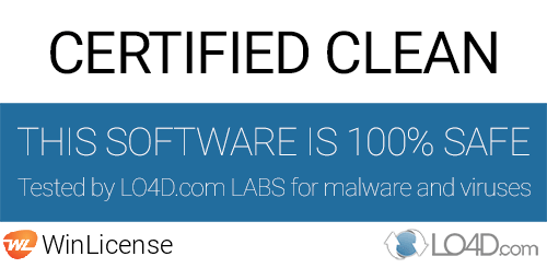 WinLicense is free of viruses and malware.