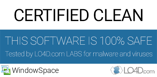 WindowSpace is free of viruses and malware.