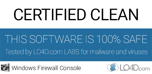 Windows Firewall Console is free of viruses and malware.