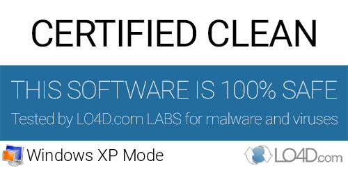 Windows XP Mode is free of viruses and malware.