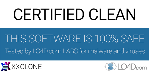 XXCLONE is free of viruses and malware.