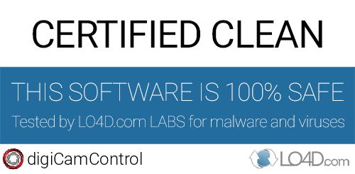 digiCamControl is free of viruses and malware.