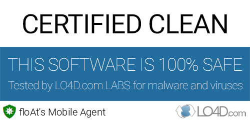 floAt's Mobile Agent is free of viruses and malware.