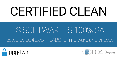 gpg4win is free of viruses and malware.