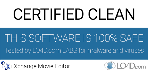 i.Xchange Movie Editor is free of viruses and malware.