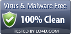 HD Cleaner has been tested for viruses and malware.