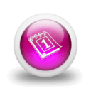 Pink Calendar and Day Planner Icon