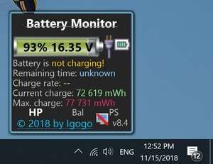 battery monitor windows 8.1