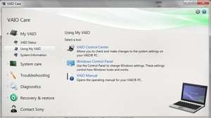 Vaio care windows 7 что это