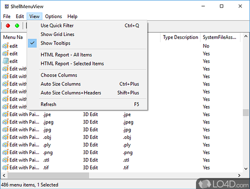 ShellMenuView - Screenshots