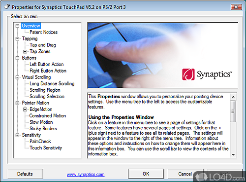 synaptics precision touchpad driver