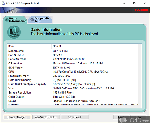 TOSHIBA SATELLITE PRO S300 COOLING PERFORMANCE DIAGNOSTIC DRIVER FREE