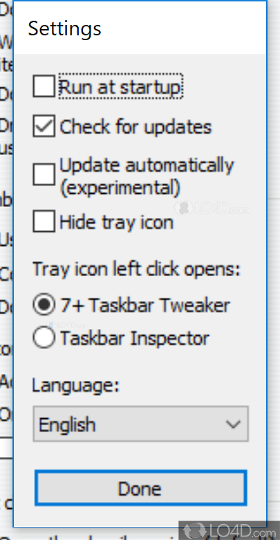 taskbar tweaker