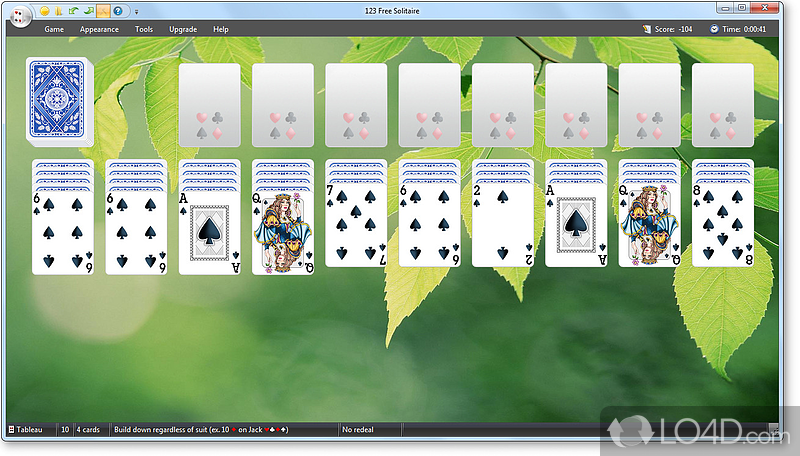 123 Free Solitaire: Spider Solitaire - Screenshot of 123 Free Solitaire