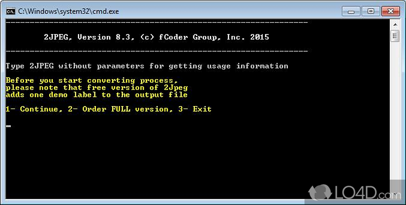 Can convert almost any type of image to the standard JPEG format, with the ability to perform batch conversions as well - Screenshot of 2Jpeg