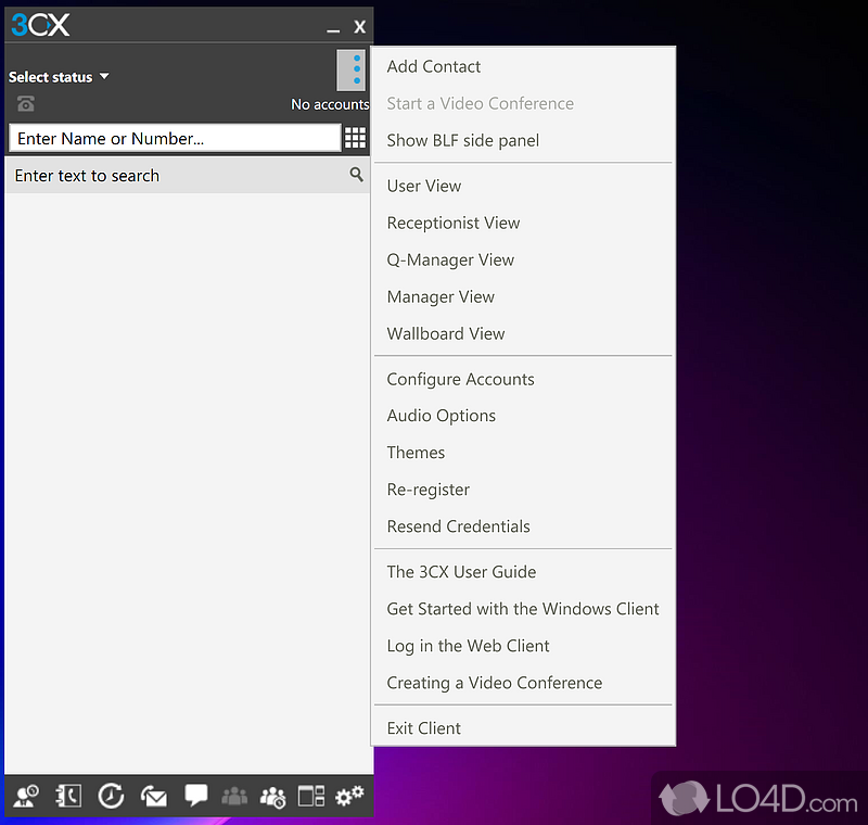 3CX Client for Windows: VOIP Phone - Screenshot of 3CX Client for Windows