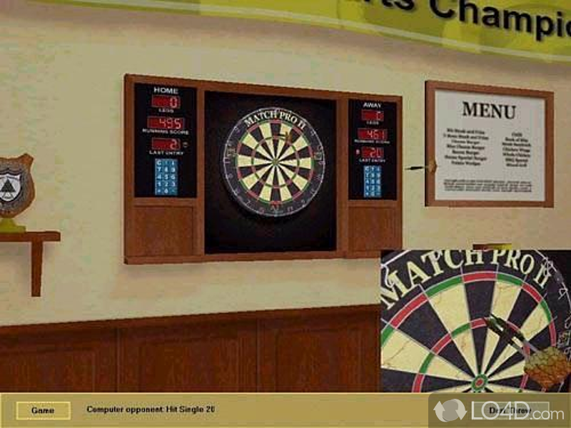 3D Darts Professional: User interface - Screenshot of 3D Darts Professional