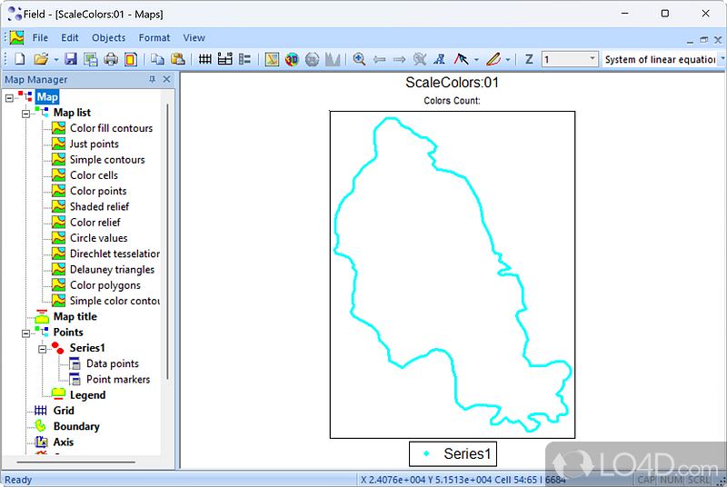 Map customization features - Screenshot of 3DFieldPro