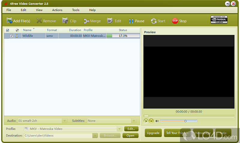 4Free Video Converter screenshot