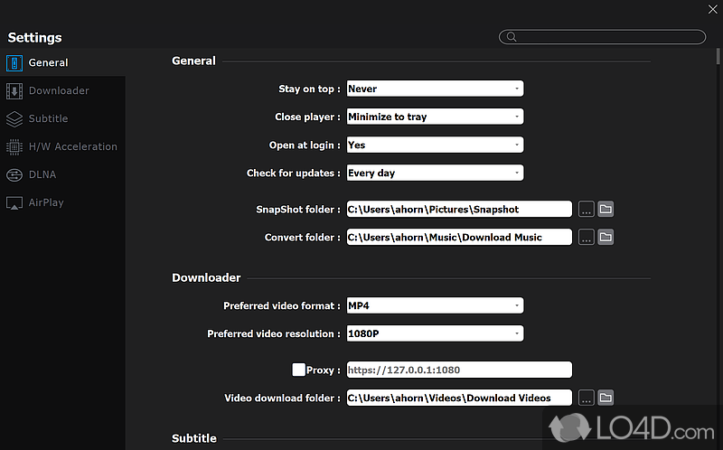 Video-to-audio conversion - Screenshot of 5KPlayer