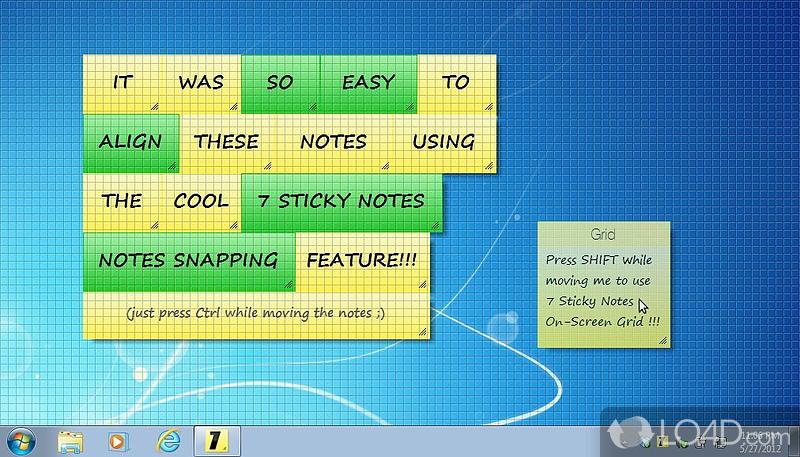A nifty tool that will help you remain organized - Screenshot of 7 Sticky Notes