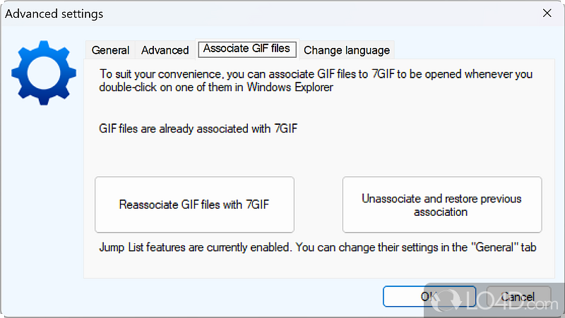 Advanced GIF editing options,  - Screenshot of 7GIF