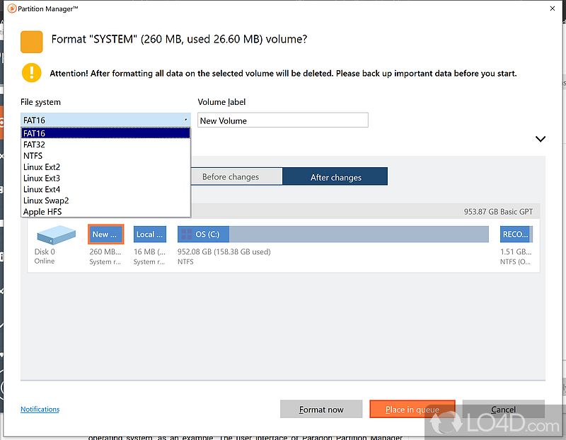 reversing migrating os on paragon partition manager