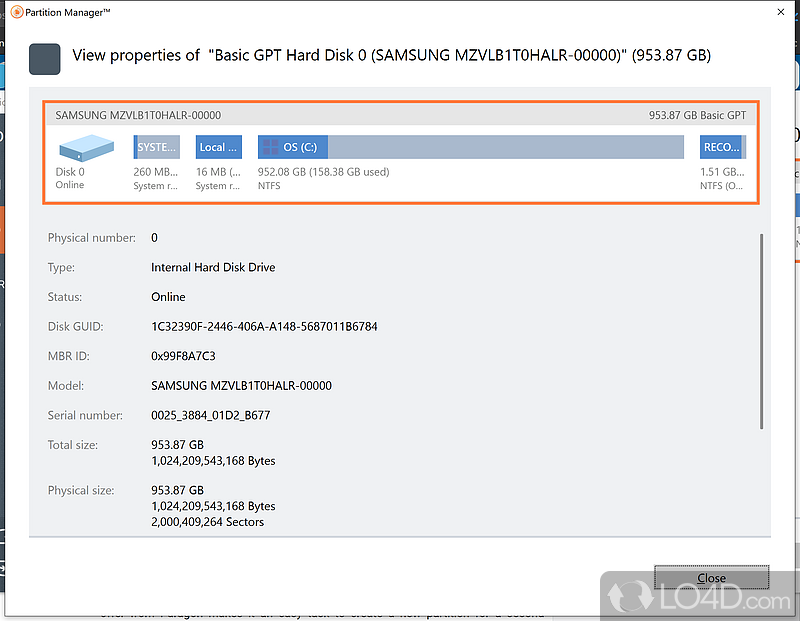 Paragon Partition Manager Free screenshot