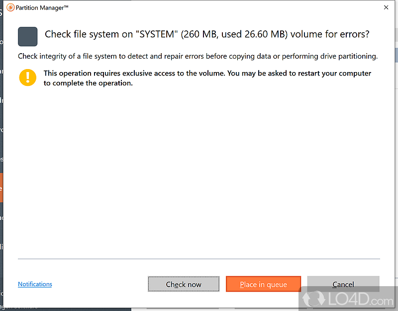 Paragon Partition Manager Free screenshot