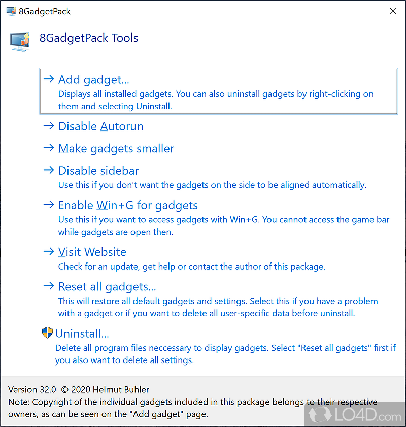 8GadgetPack 37.0 download the new version