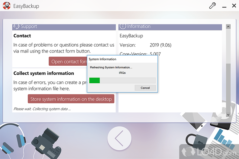 Backup: Abelssoft Backup reliably saves work - Screenshot of EasyBackup