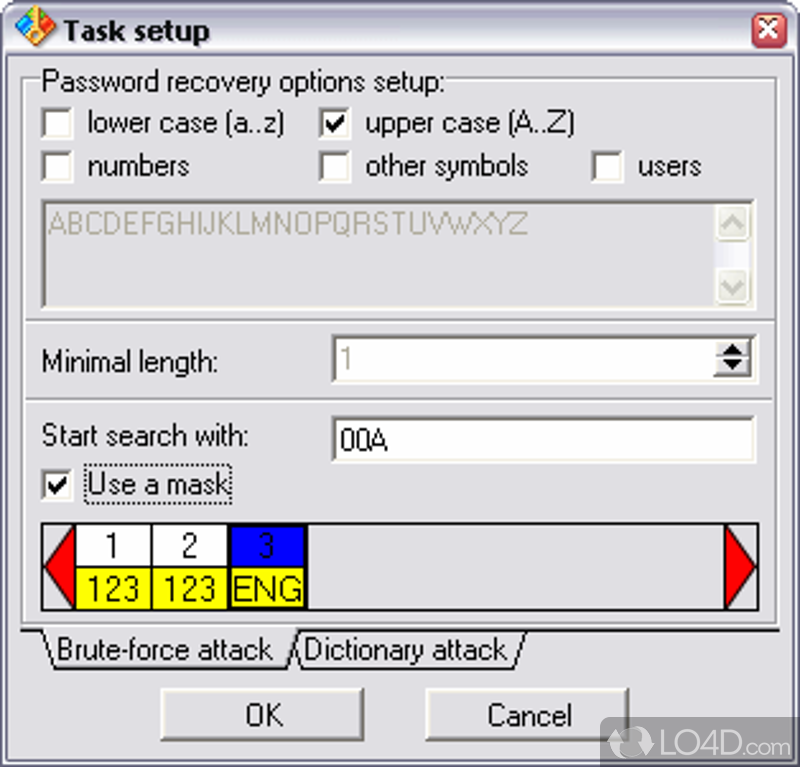 No need to be a pro to break forgotten passwords to MS Excel workbooks - Screenshot of Accent Excel Password Recovery