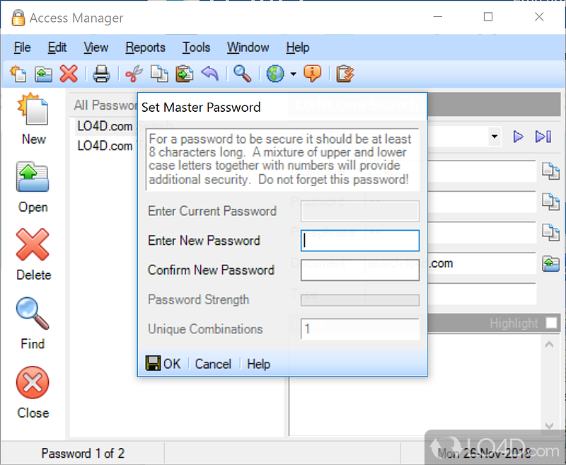 Access Manager screenshot